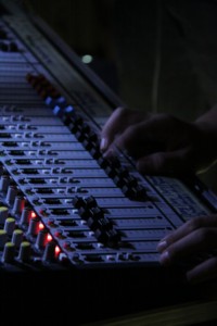 Mischpult der HUS-Technik-AG