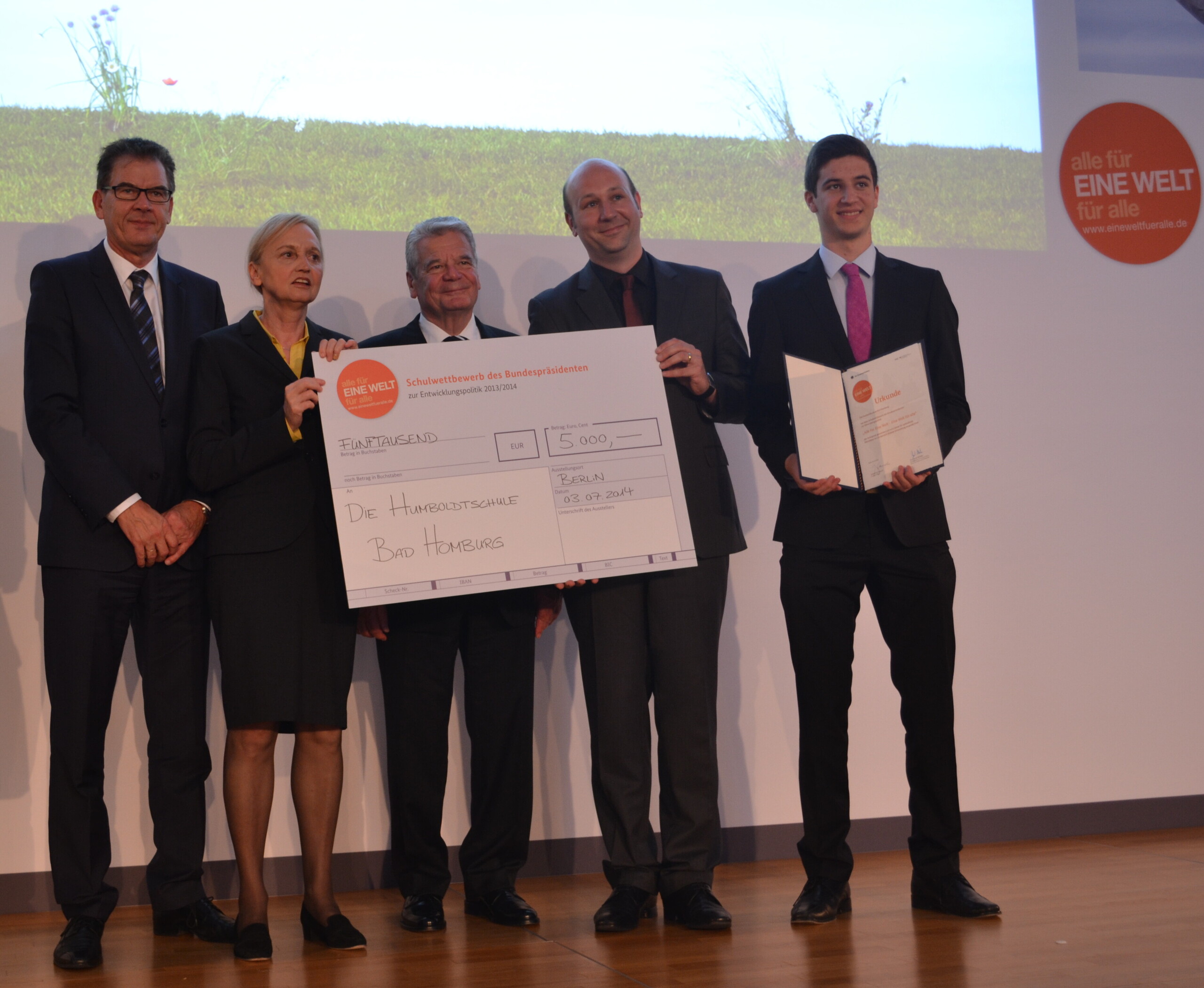 Auszeichnung mit dem Schulpreis des Bundespräsidenten