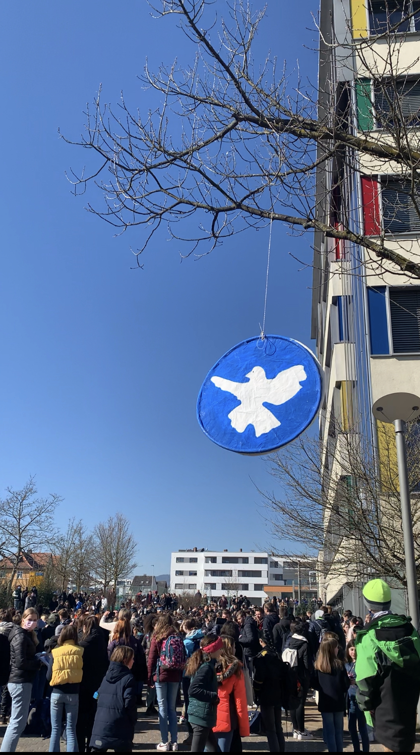 Ukraine Aktion Pausenhof