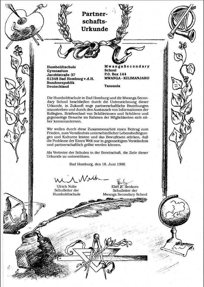 25 Jahre Partnerschaft Mwanga High School 25 Jahre Partnerschaft Mwanga High School